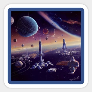 Interplanetary Spaceport Sticker